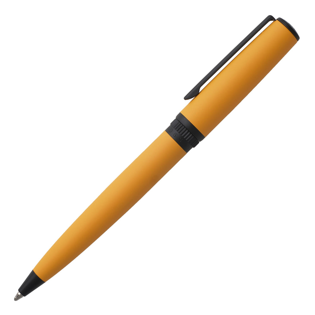  Men's elegant pens HUGO BOSS trendy yellow Ballpoint pen GEAR MATRIX