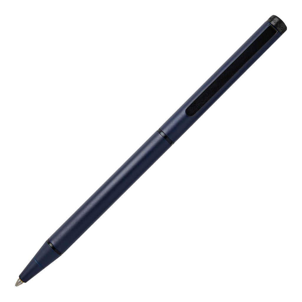  Slim writing pens HUGO BOSS Ballpoint pen Matte Medieval Blue Cloud