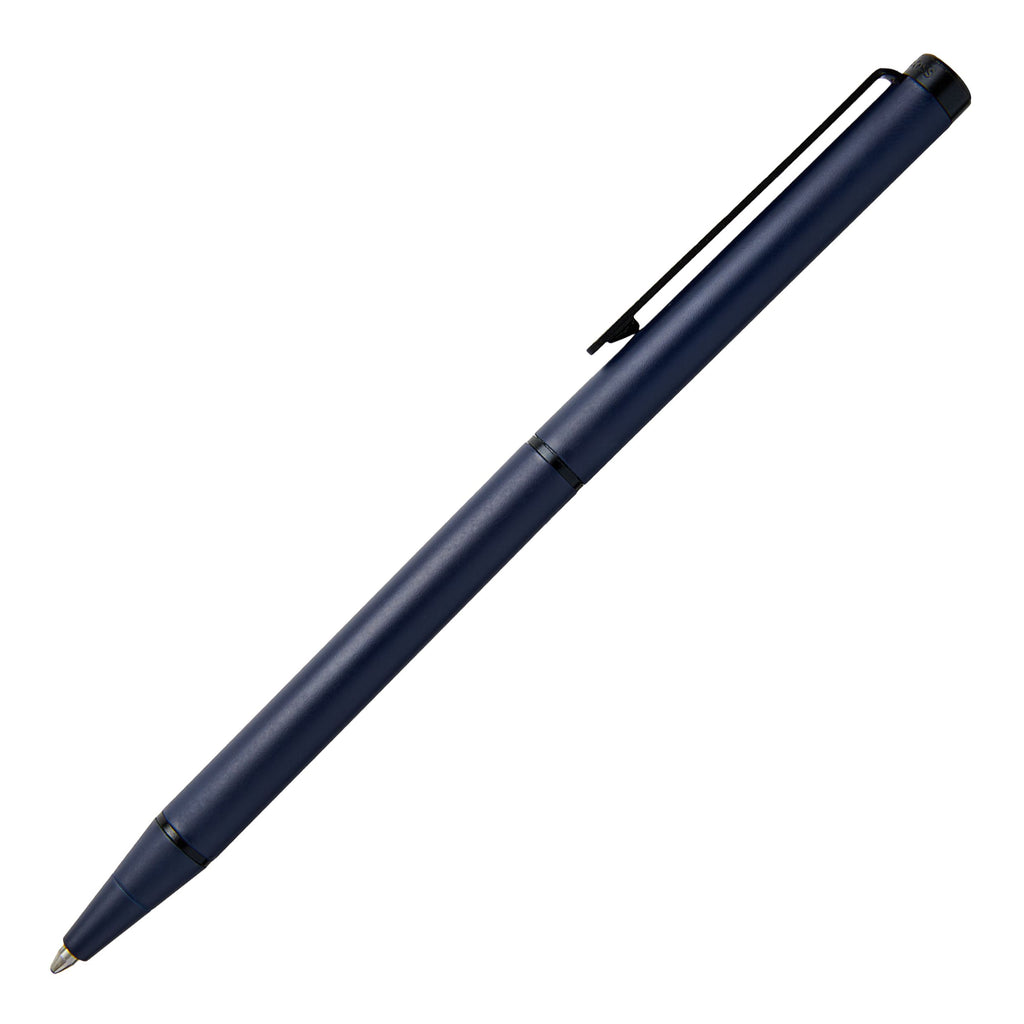  Slim writing pens HUGO BOSS Ballpoint pen Matte Medieval Blue Cloud