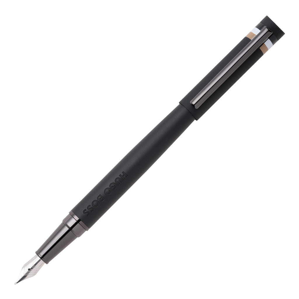 HUGO BOSS Black Fountain pen Loop Iconic with soft touch surface