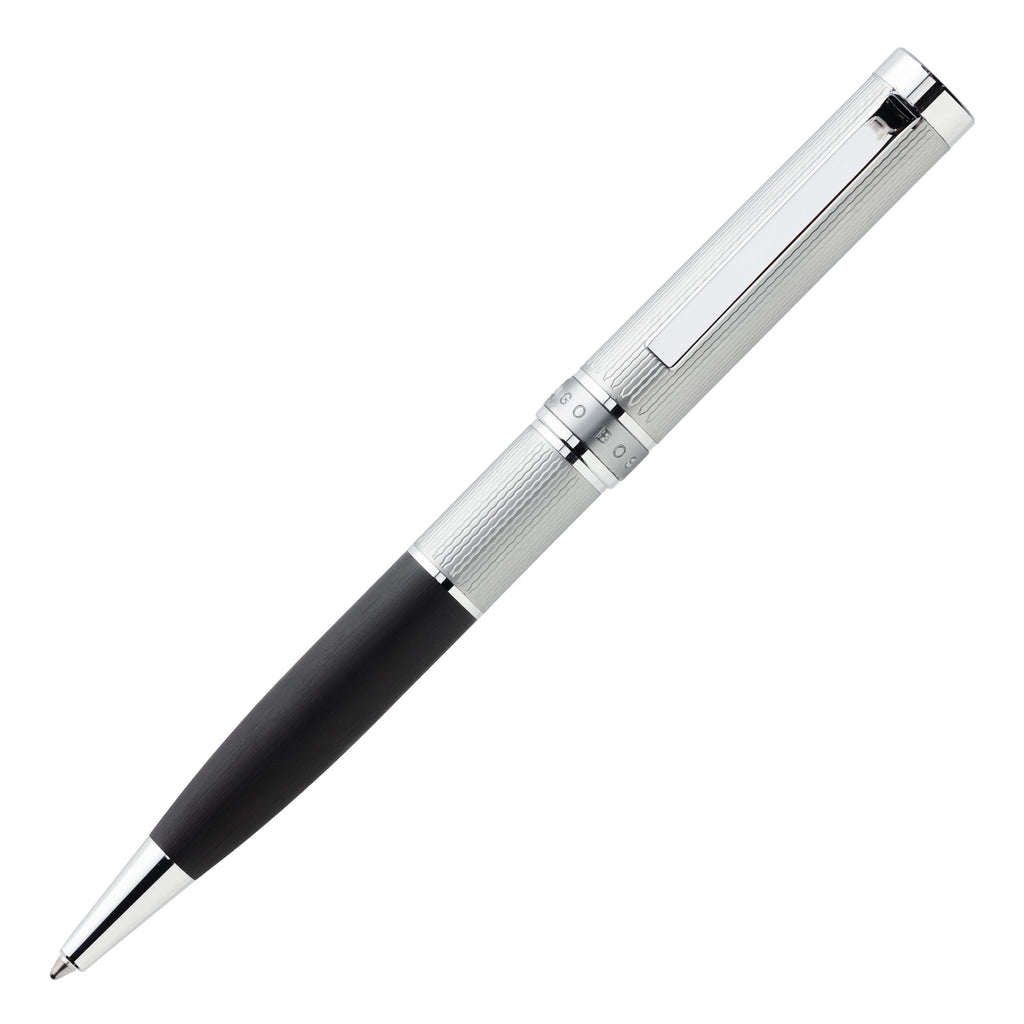  HUGO BOSS business gifts Ballpoint pen Dual in Chrome/ Black color 