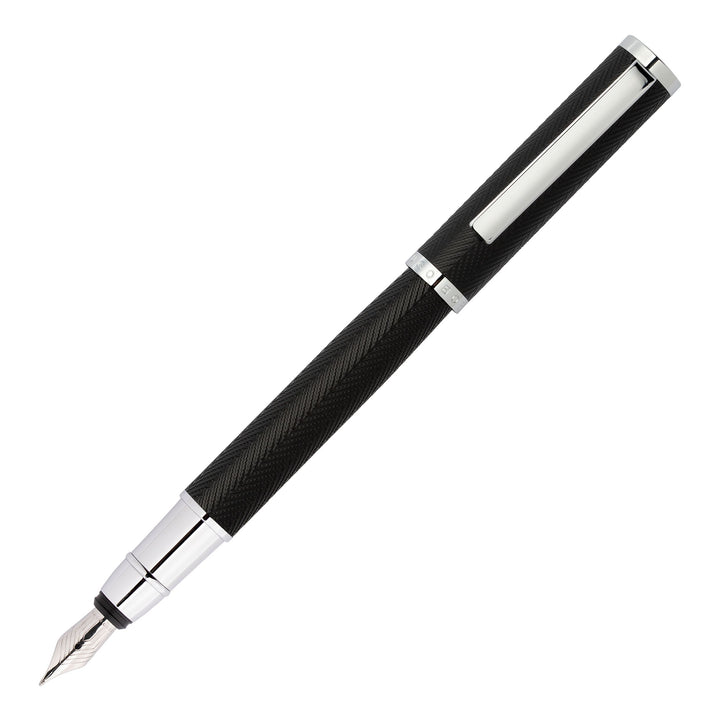 HUGO BOSS HSI1062B-Fountain pen Formation Herringbone Chrome - Image 5