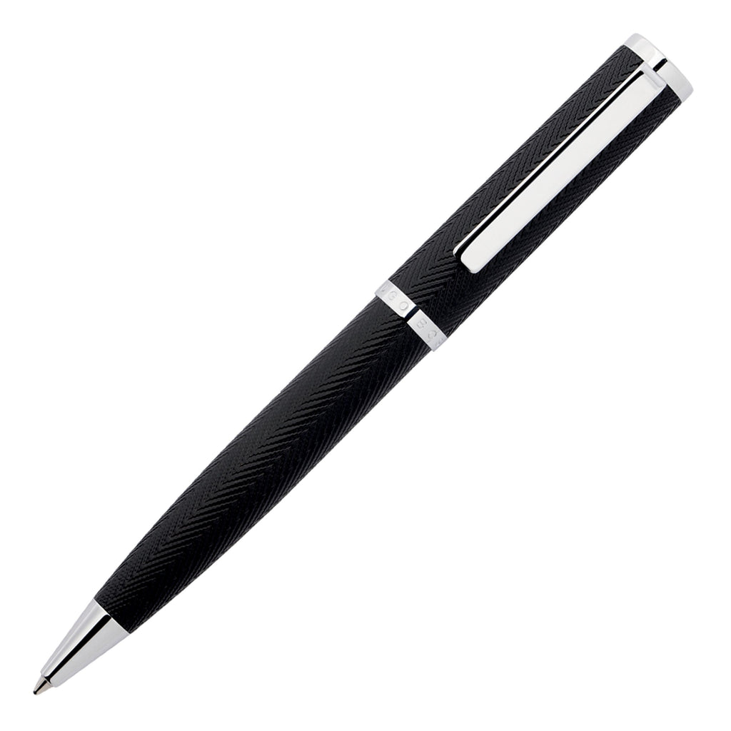  Herringbone writing pen HUGO BOSS Chrome Ballpoint pen Formation 