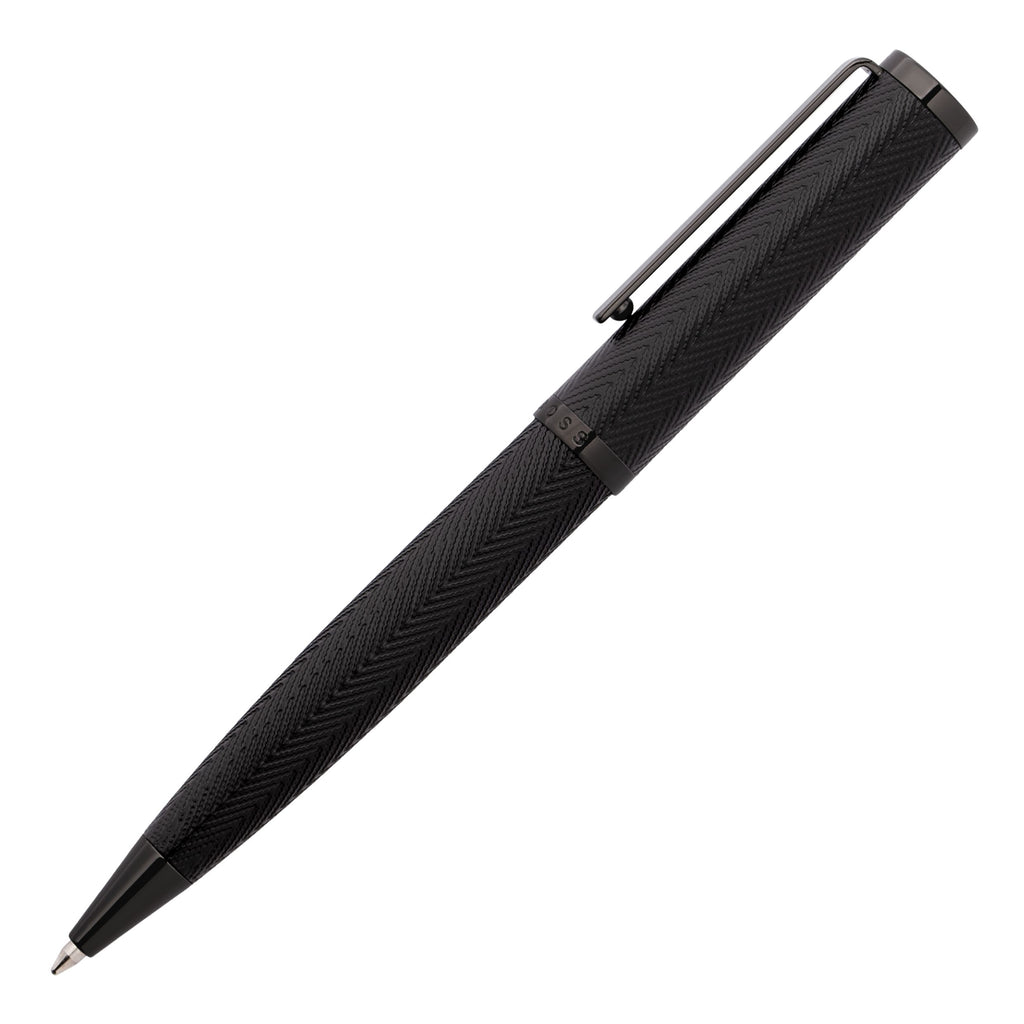  Herringbone pen HUGO BOSS trendy Ballpoint pen in gun color Formation