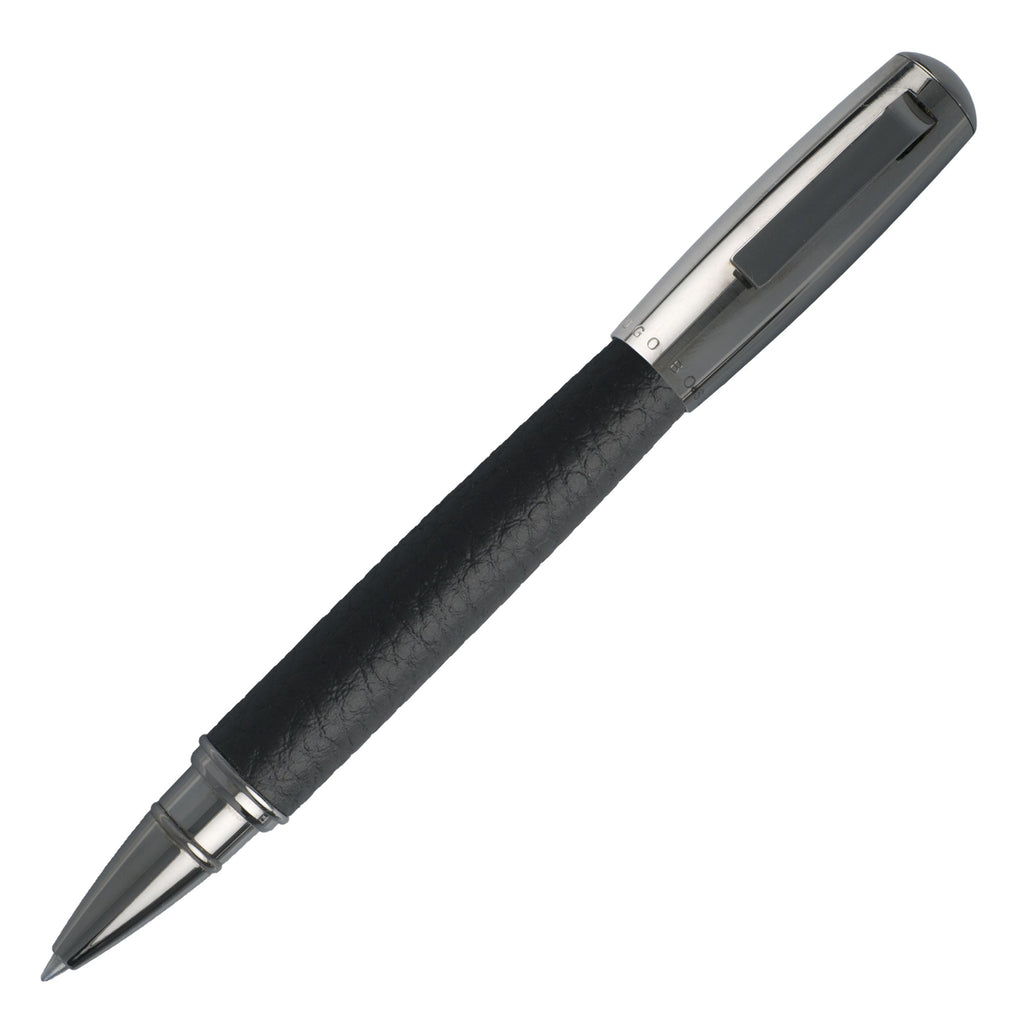  HUGO BOSS LEATHER PEN | Rollerball pen | Pure Leather | Black  