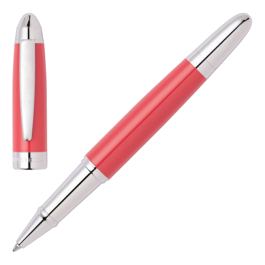  Corporate gifts for Hugo Boss Rollerball pen ICON in corail/ chrome 