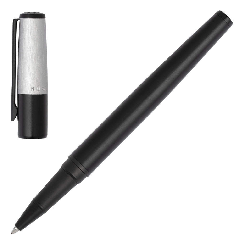  Hugo Boss Black Rollerball pen Gear Minimal with brushed Chrome cap