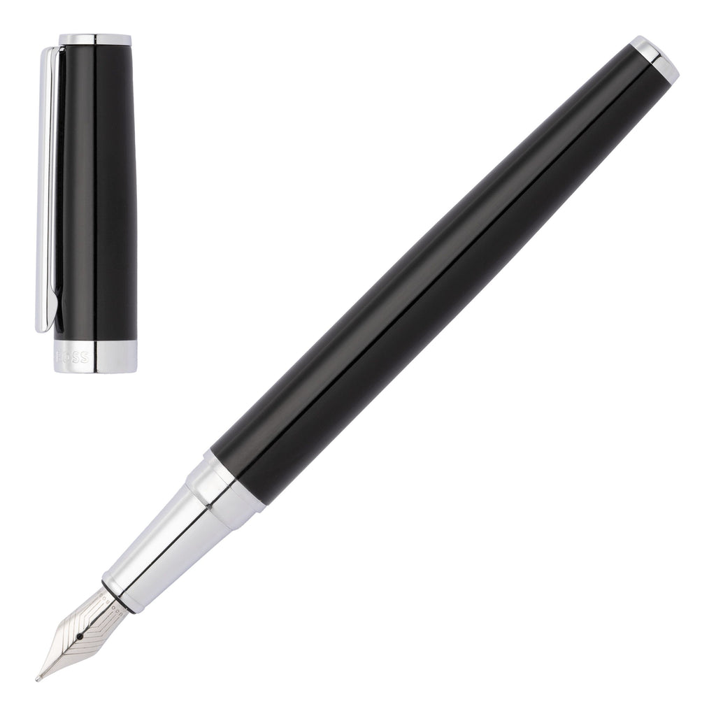  Men's luxury pens HUGO BOSS Fashion Black Fountain pen Gear Icon 