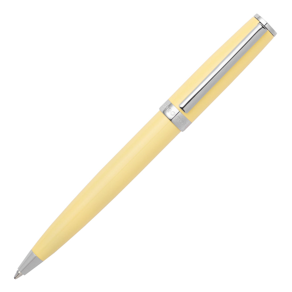    Fine writing instruments HUGO BOSS Yellow Ballpoint pen Gear Icon 