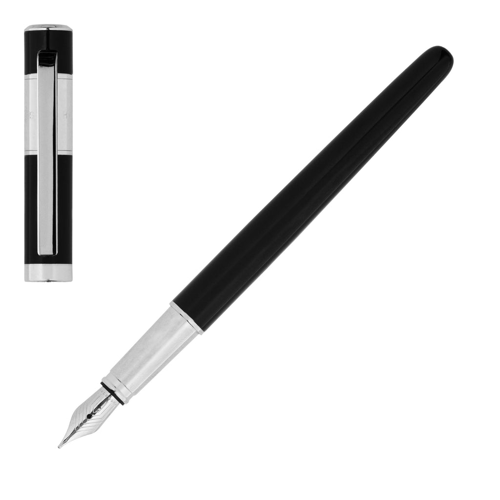 HUGO BOSS corporate gifts Ribbon Classic Fountain pen in black lacquer