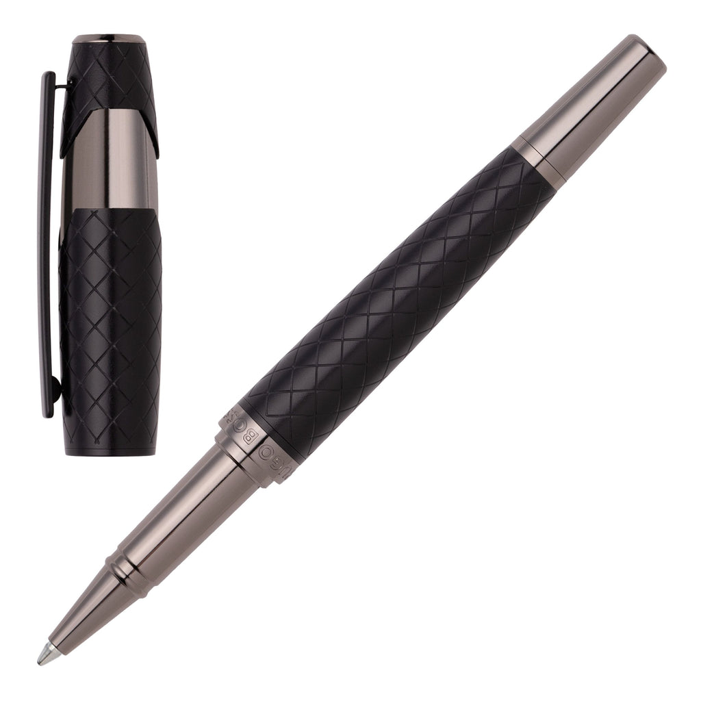  HUGO BOSS pen | Rollerball pen | Chevron | Black | Pen corporate gifts