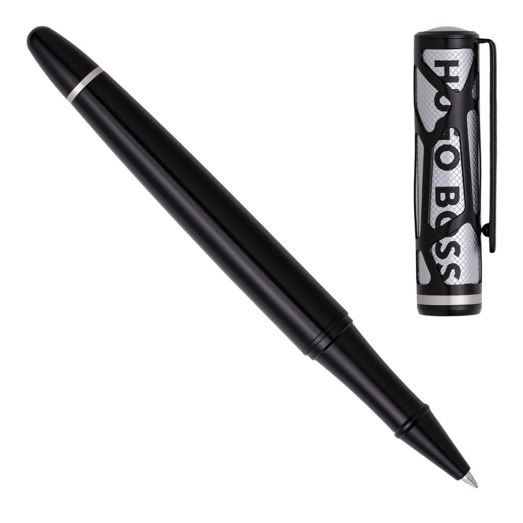 HUGO BOSS Rollerball pen Craft with Chrome engraved pattern on Cap