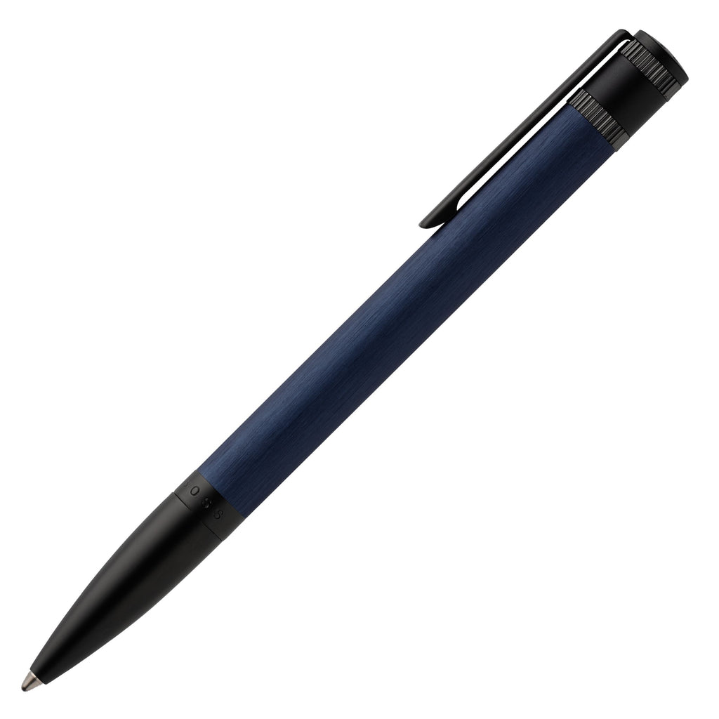  Mens elegant writing pens HUGO BOSS Brushed Navy Ballpoint pen Explore