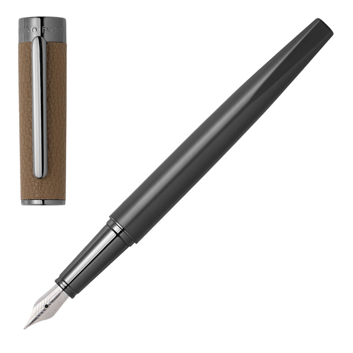 HUGO BOSS HSU3892X-Fountain pen Corium Camel
