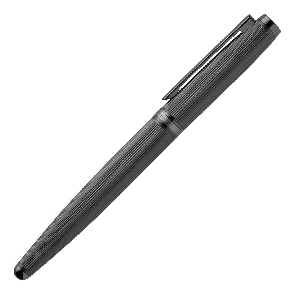 Engraved pattern pen HUGO BOSS Rollerball pen Blaze in Gun color 