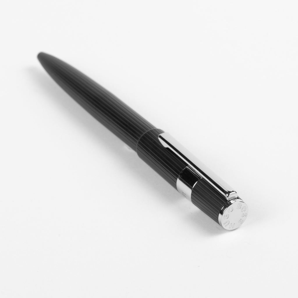 HUGO BOSS | Ballpoint pen | Gear Pinstripe | Black / Chrome