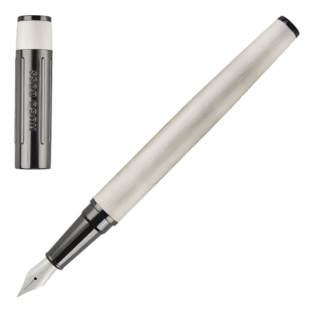 chrome Rollerball pen Gear Ribs from HUGO BOSS writing accessories