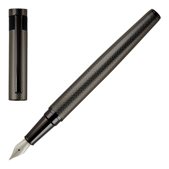 HUGO BOSS HSW3672D-Fountain pen Loop Diamond Gun