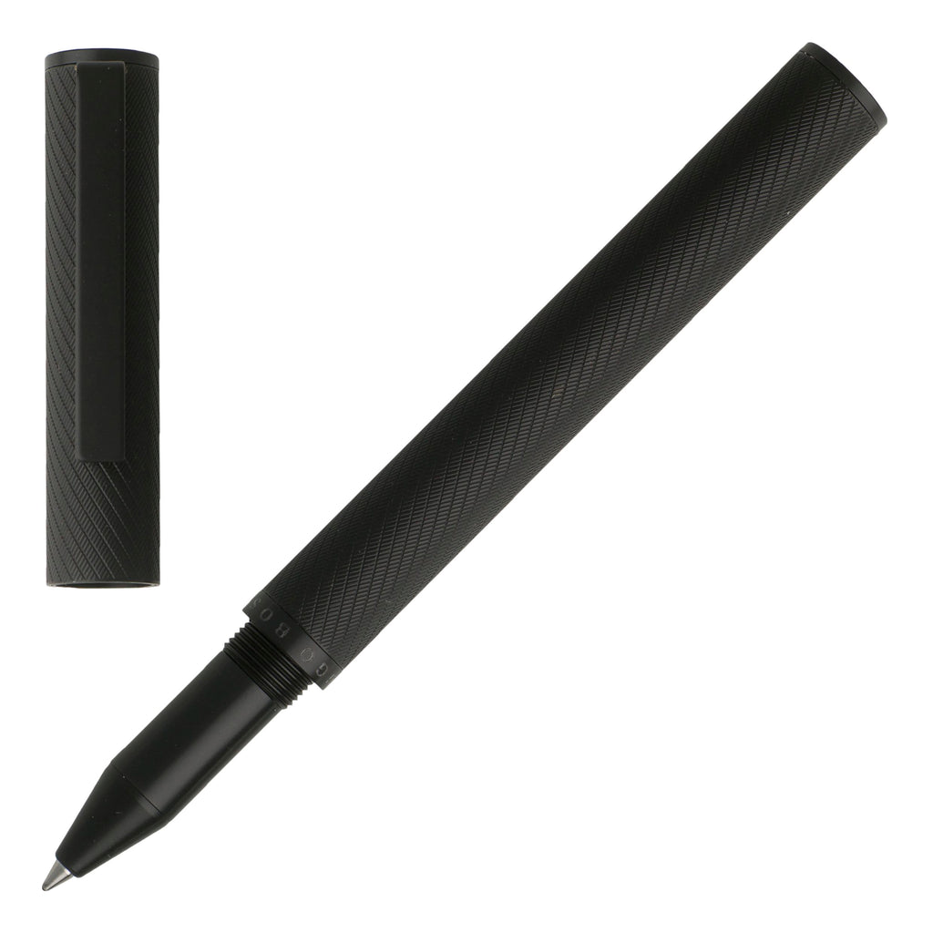  Fine writing instrments Hugo Boss matt black rollerball pen Fineline 