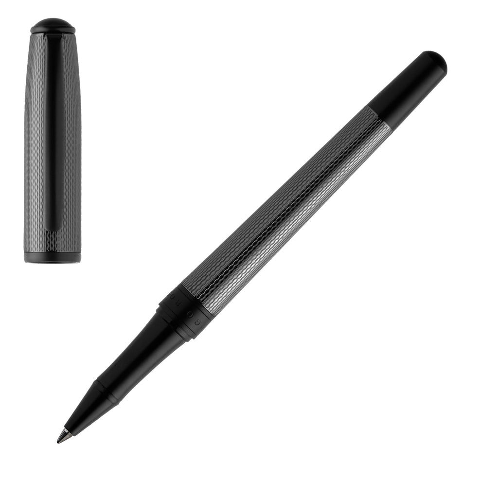  Gift ideas HUGO BOSS Black Textured Rollerball pen Essential Glare 