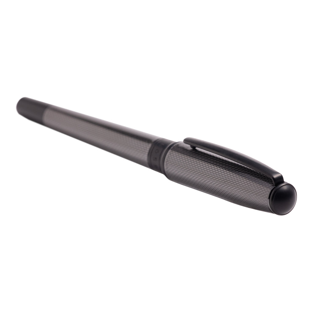  HUGO BOSS Black Textured Rollerball pen Essential Glare 