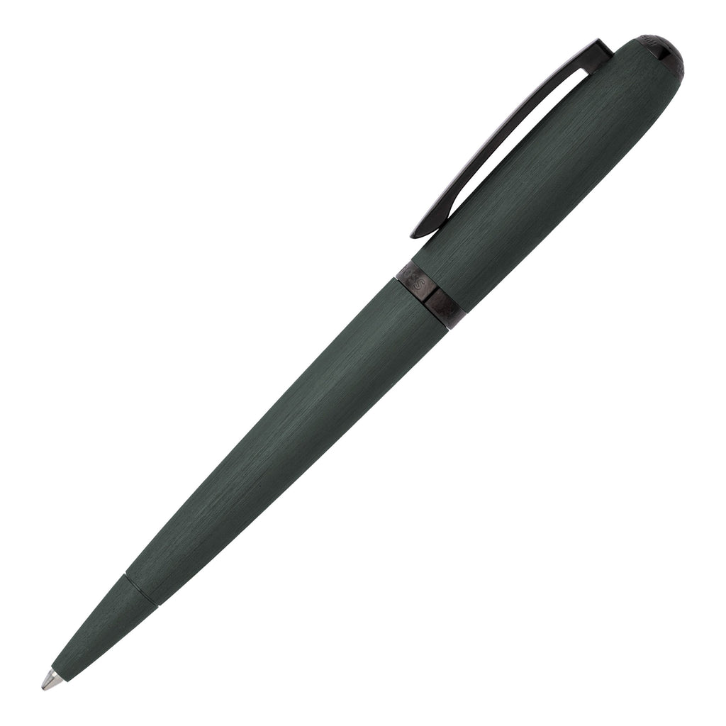 Men's aluminum pens HUGO BOSS Brushed Green Ballpoint pen Contour 
