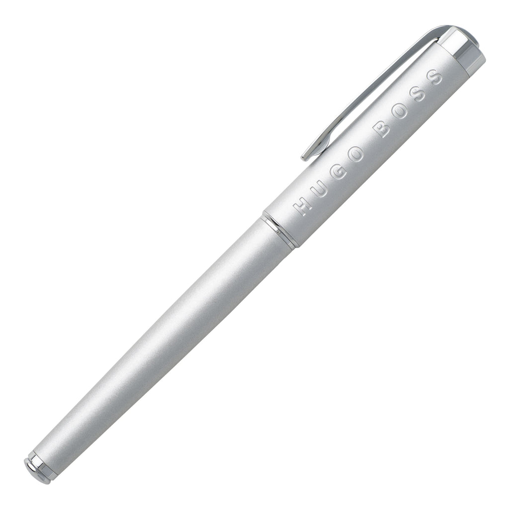  HUGO BOSS Chrome Fountain pen Inception with engrave logo on cap