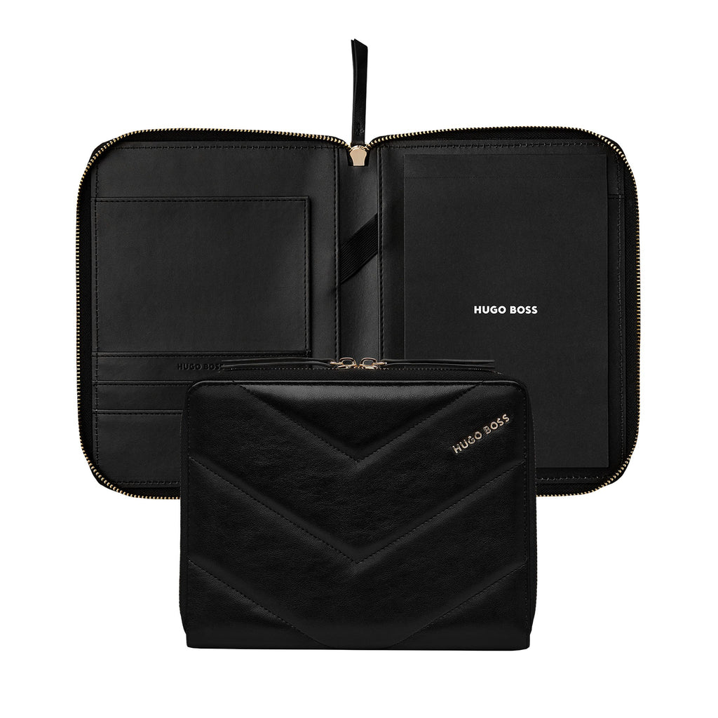  Ladies' accessories Hugo Boss trendy black A5 Conference folder Triga 