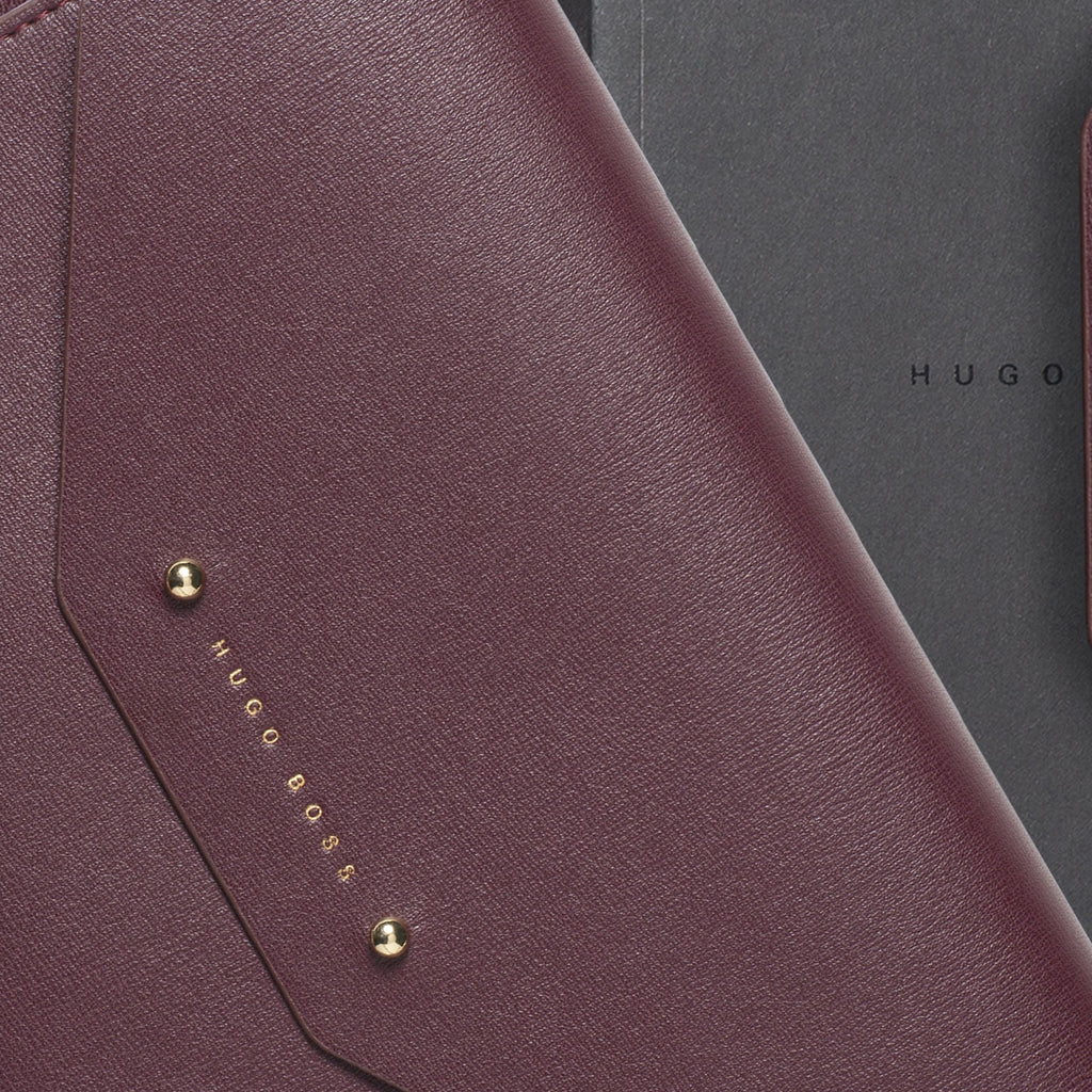  A5 Conference Folder Elegance in burgundy from Hugo Boss in HK