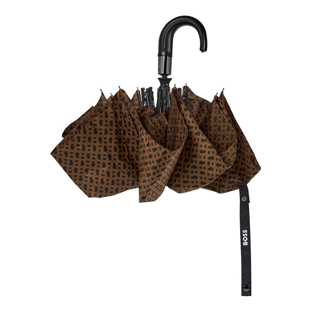  Men's luxury umbrellas Hugo Boss pocket camel umbrella monogramme 