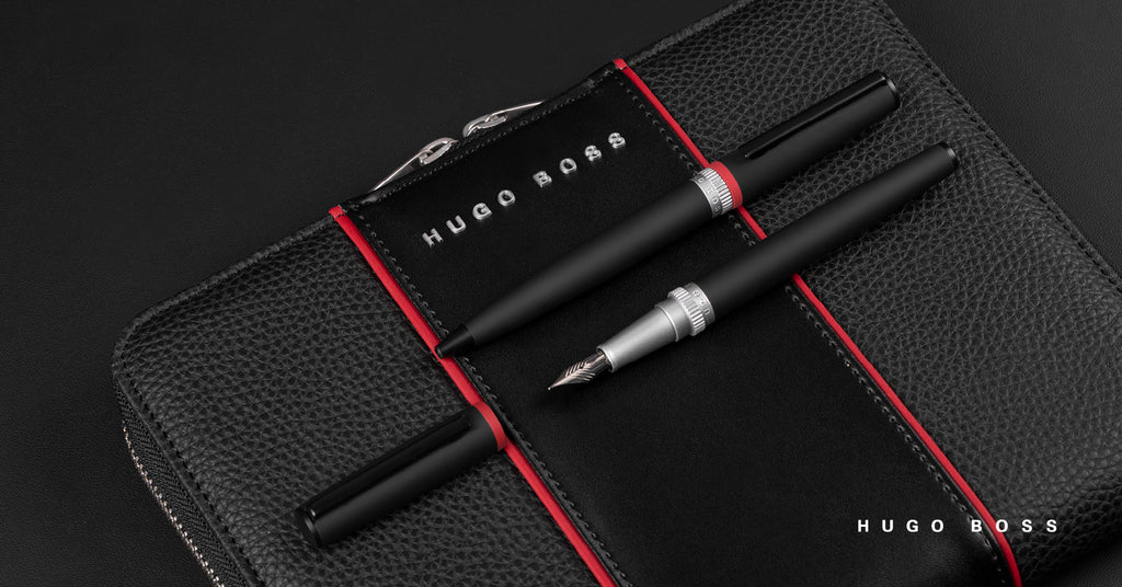  Corporate gifts in HK for HUGO BOSS black A5 conference folder Gear
