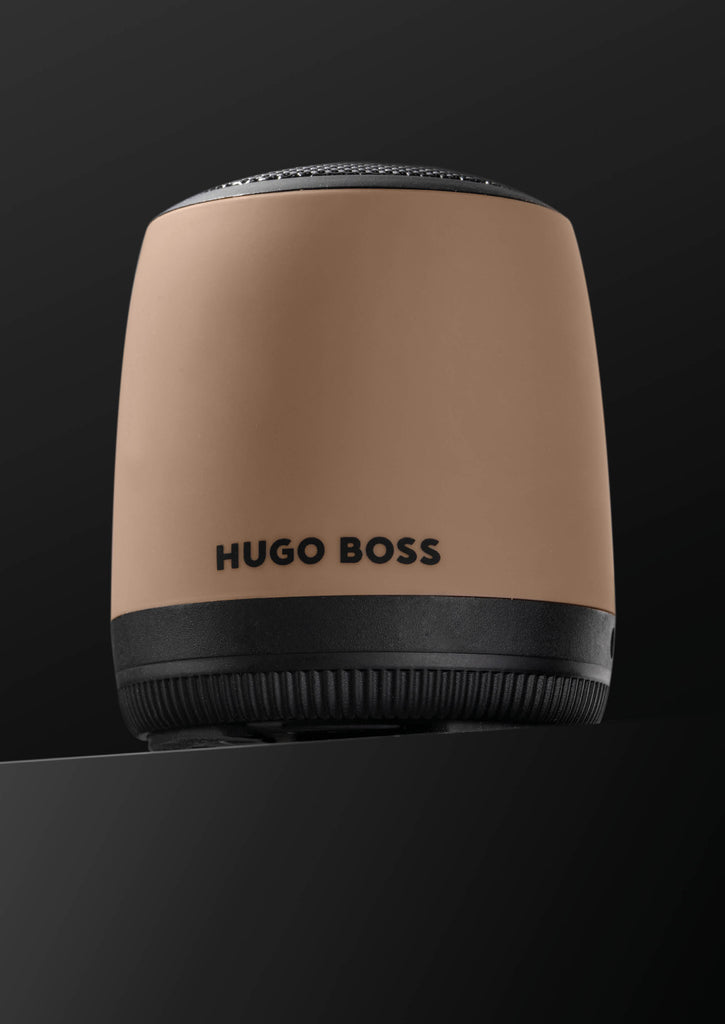  Designer fashion speakers Gear Matrix in camel color from HUGO BOSS 