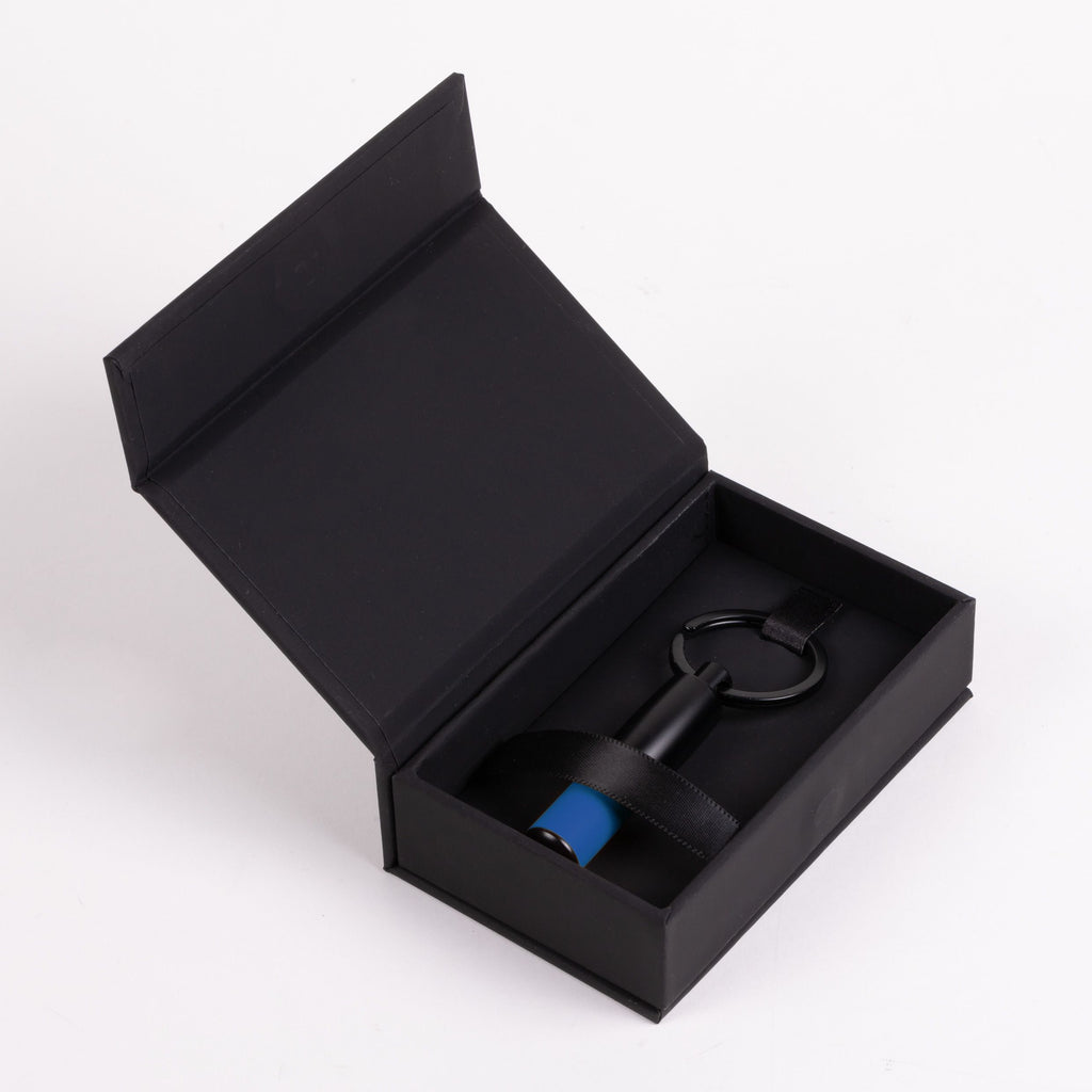  Men's luxury keychains Hugo Boss designer blue key ring Gear Matrix 