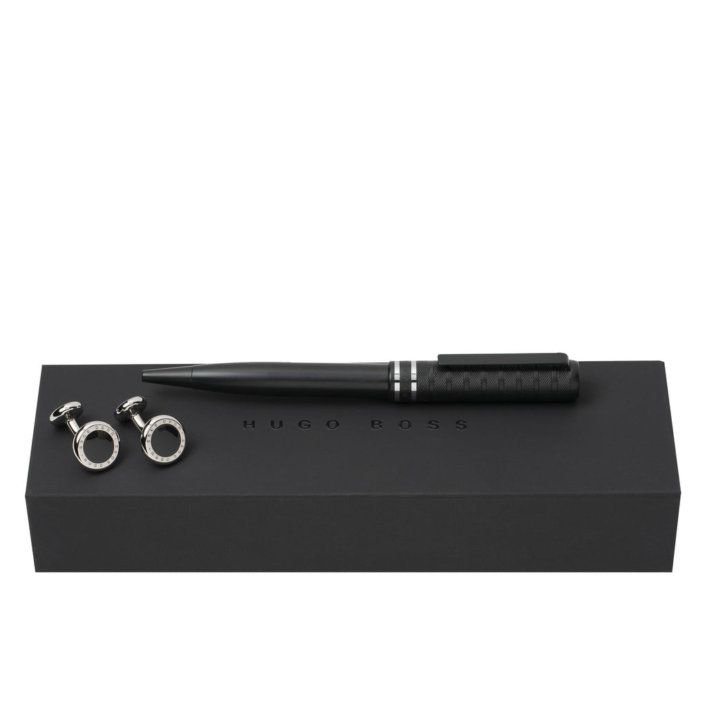  HUGO BOSS Gift Set for anniversary | Cufflinks and Ballpoint Pen