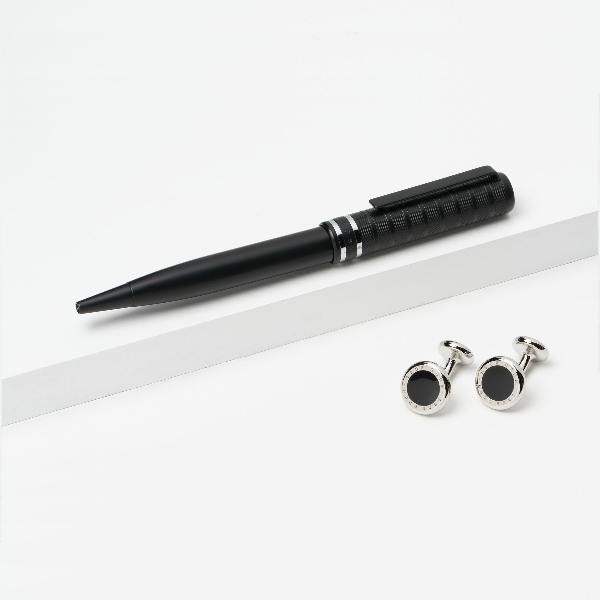 HUGO BOSS Gift Set for anniversary | Cufflinks and Ballpoint Pen
