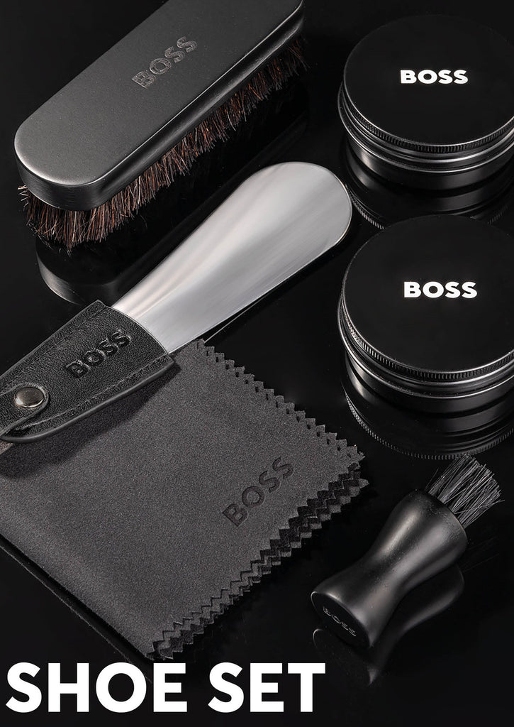  Men's Designer shoe cleaning kit Hugo Boss Black Shoe care kit ICONIC 