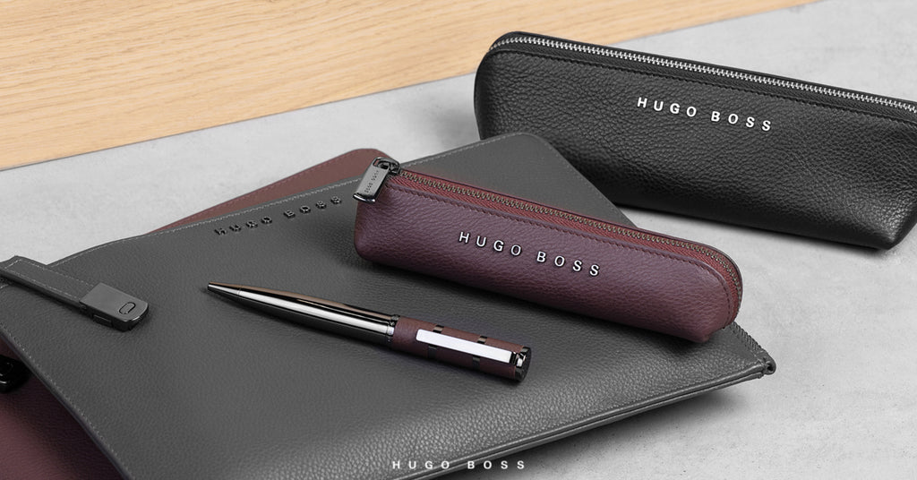  HUGO BOSS Black Writing Instruments case Storyline with embossed logo