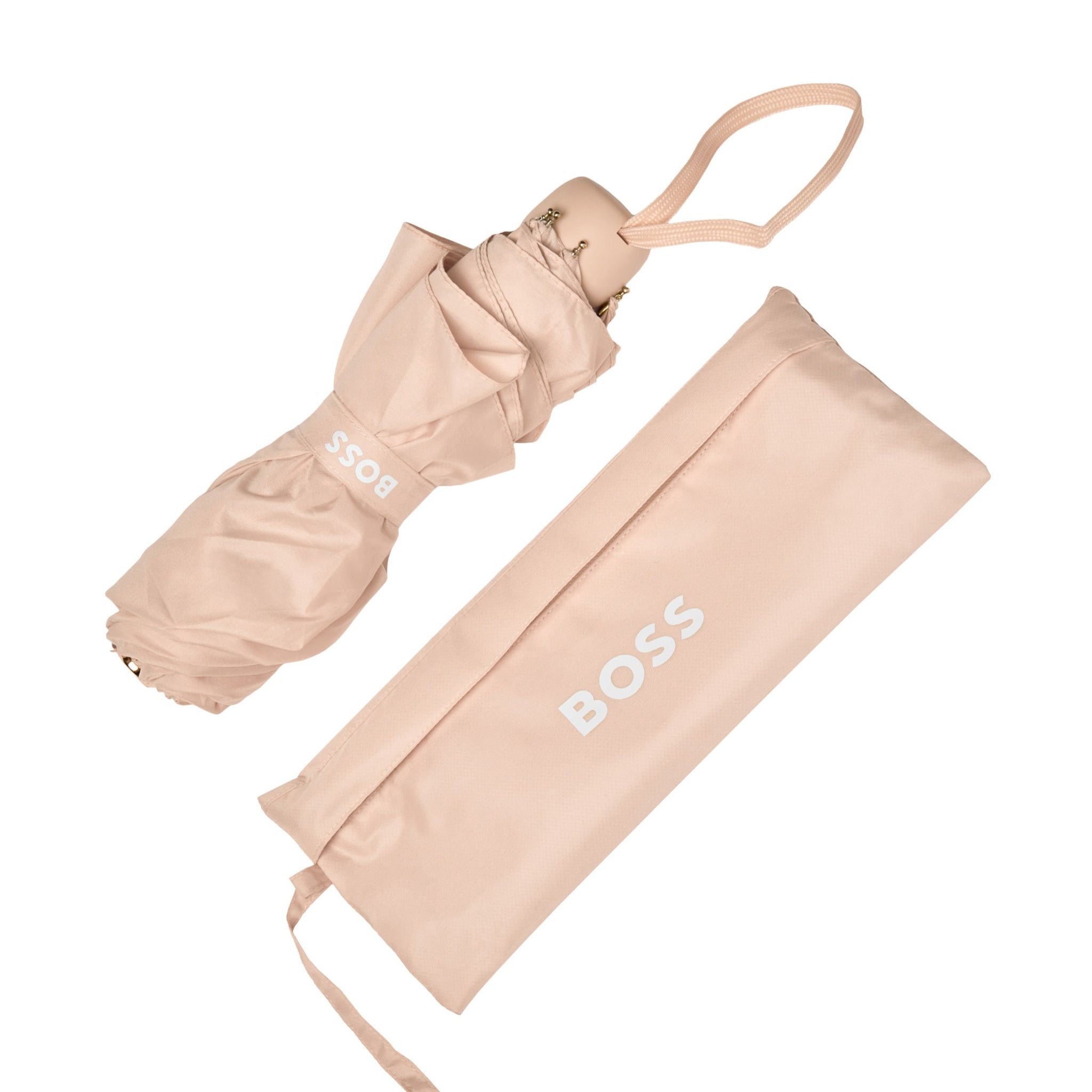 Ladies' fashion in style Hugo Boss nude mini umbrella Triga