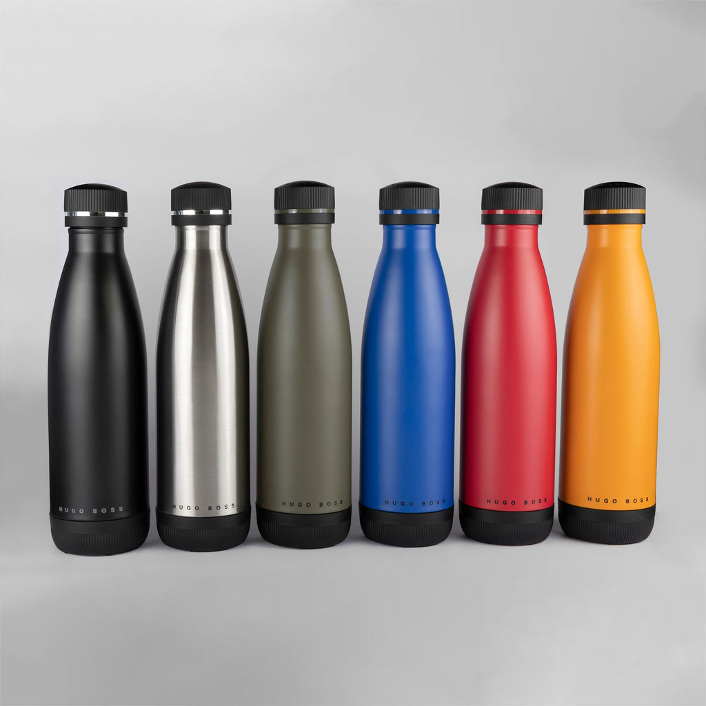   Men's luxury flask Hugo Boss Silver Isothermal flask Gear Matrix 