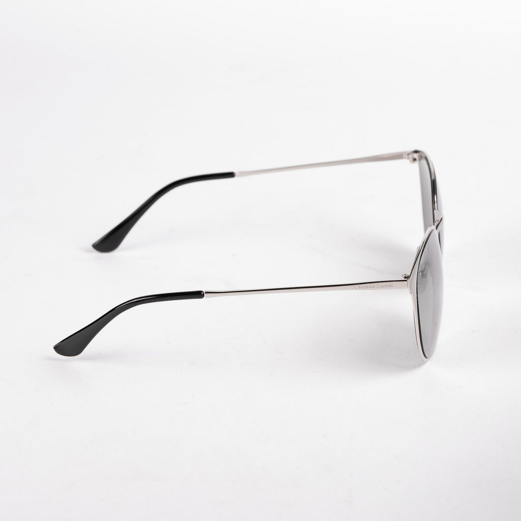  women's designer eyewear Christian Lacroix chrome Sunglasses Ipsum 