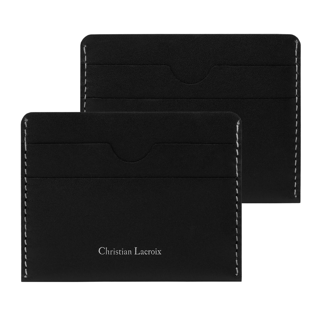 Black MEN'S leather Card holder ALTER from Christian Lacroix accessory