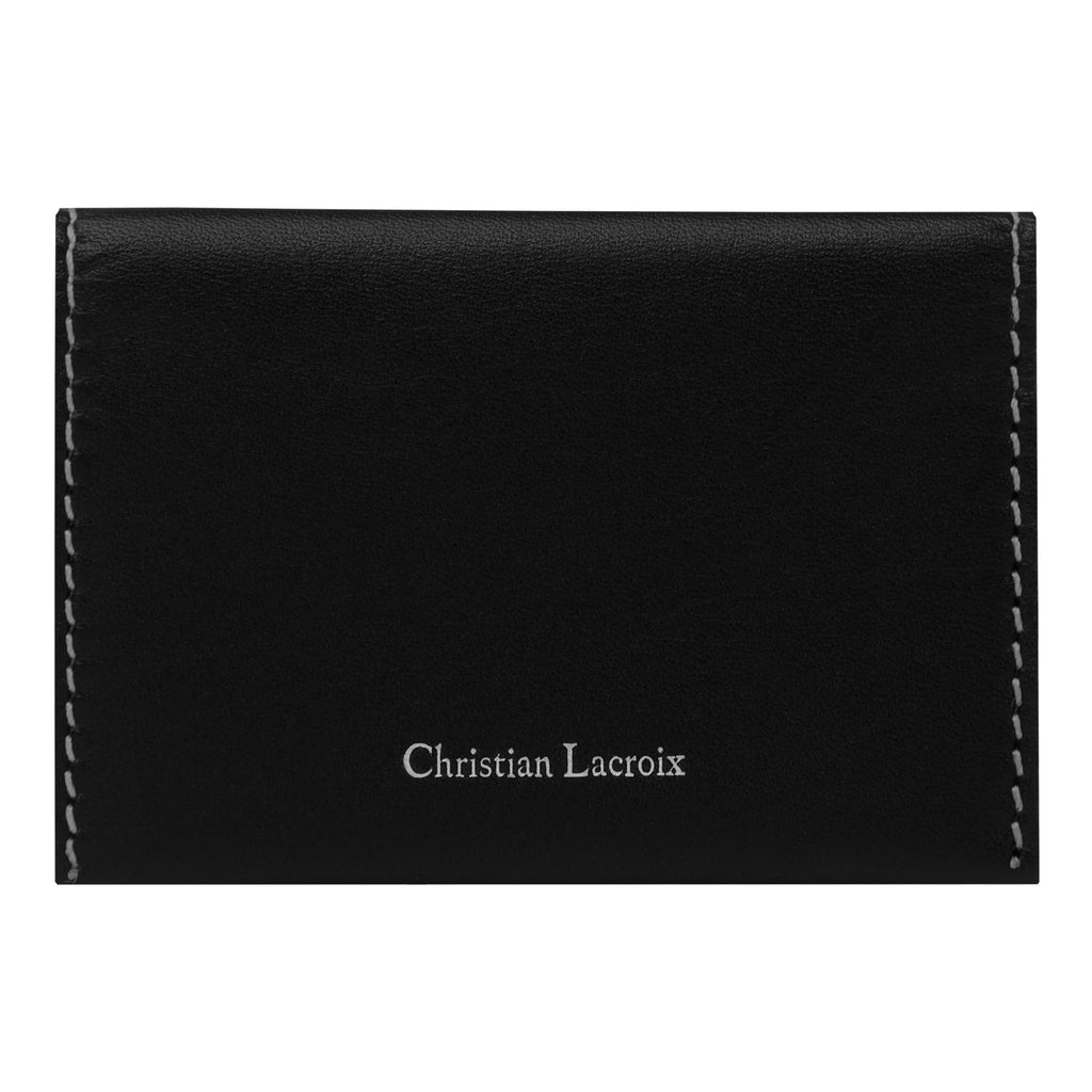  Men's flap wallets Christian Lacroix black flap card holder ALTER 