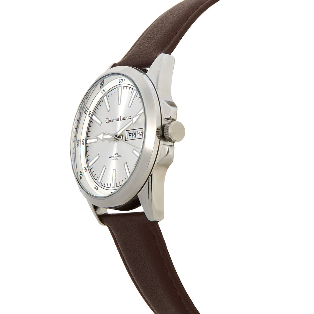  Christian Lacroix designer watches with date in brown strap ALTER 
