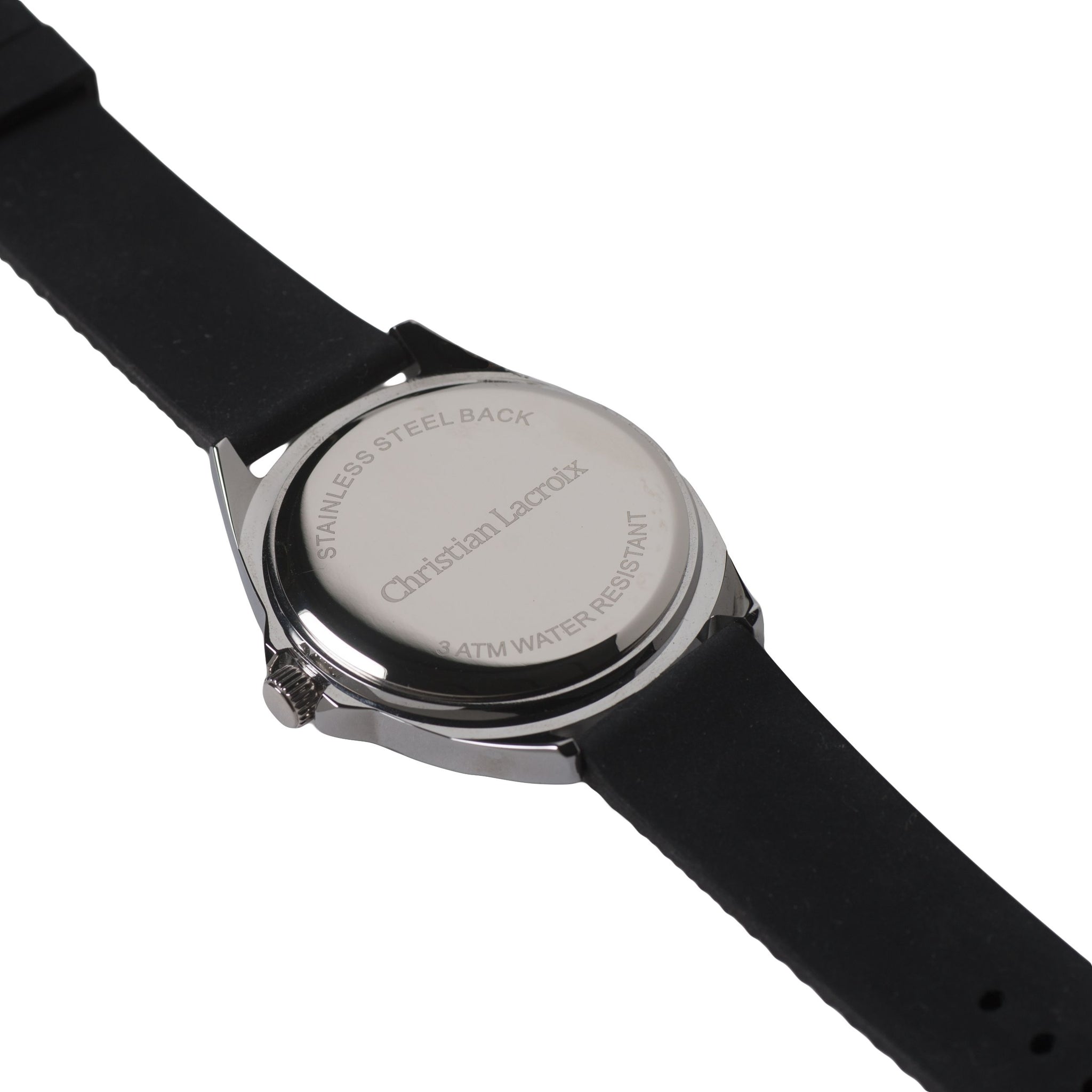 Corporate gifts Christian Lacroix Watches in Black Rubber