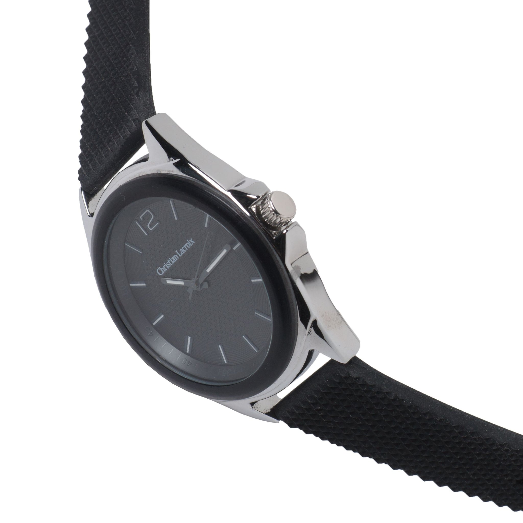 Christian Lacroix 豪華刺繍　希少❣️ストレッチ　入手困難❣️ Corporate gifts Christian Lacroix Watches in Black Rubber