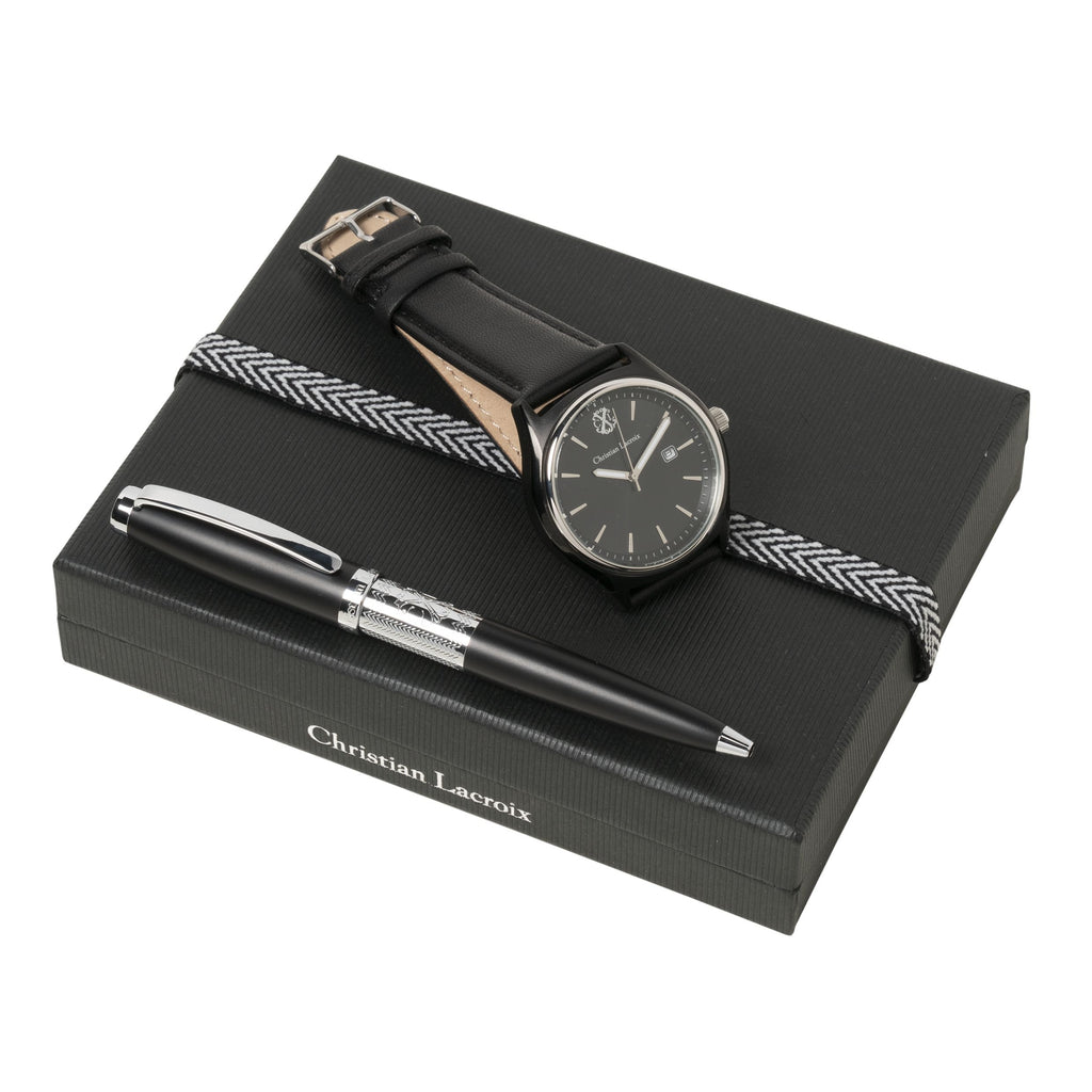  Black watch & ballpoint pen MORE from Christian Lacroix fine gift sets
