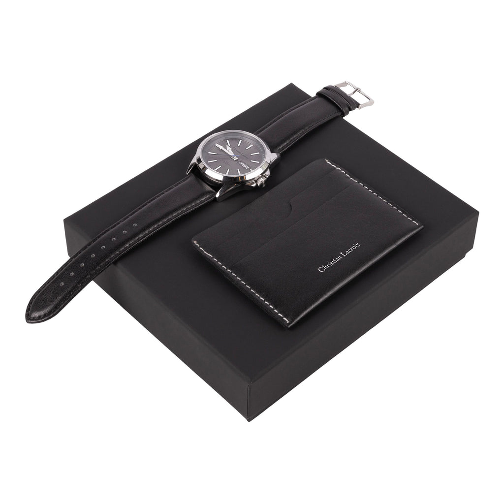  Christian Lacroix Black Set ALTER in HK & China | Card holder & Watch