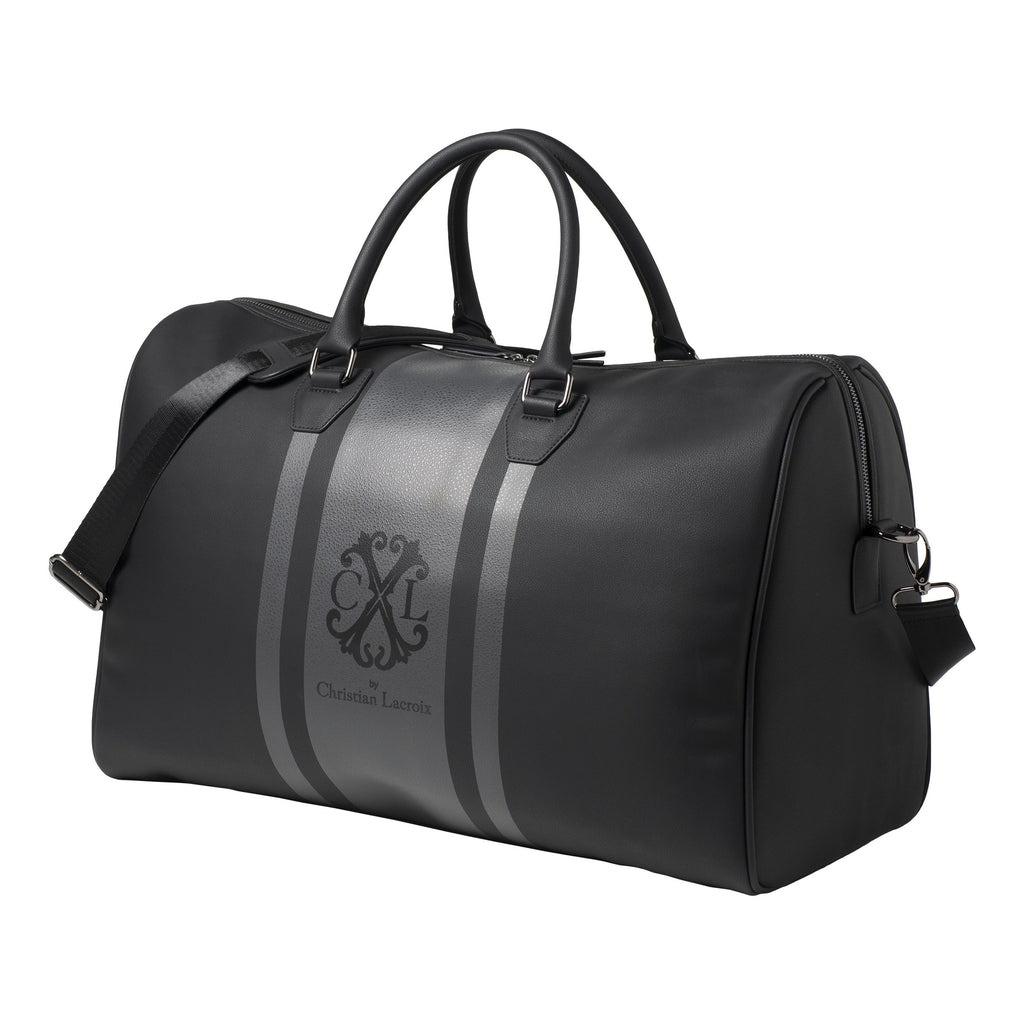  Men's designer handbags Christian Lacroix dark grey travel bag Id 