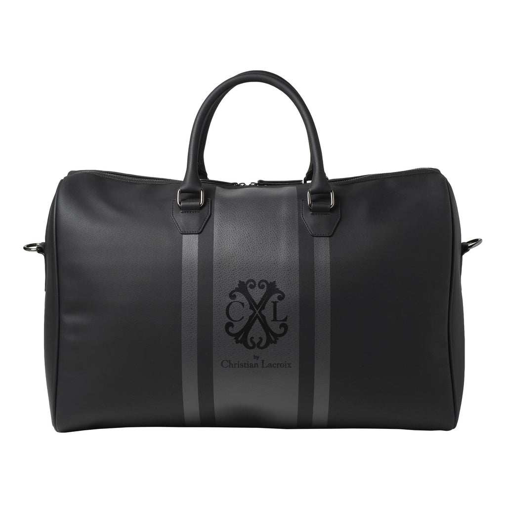 Men's designer handbags Christian Lacroix dark grey travel bag Id 