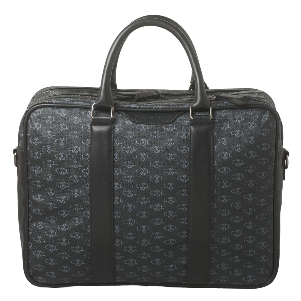  Men's designer handbags Christian Lacroix  grey Document bag Seal